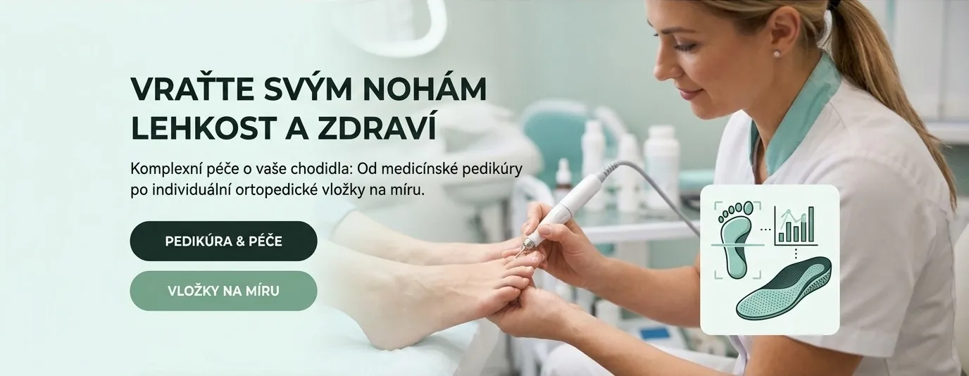 Zdravotní pedikúra v salonu PodoFit